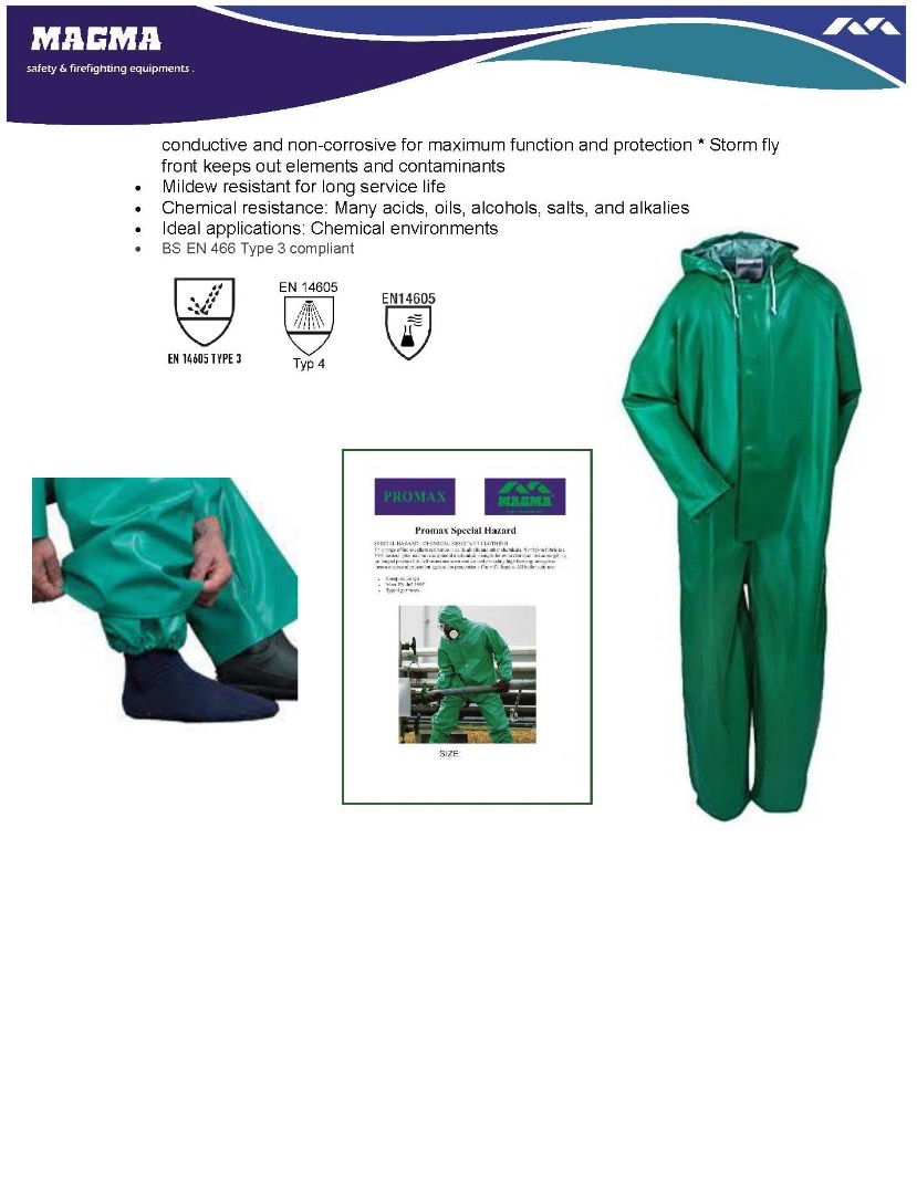 لباس ضد اسید پرومکس